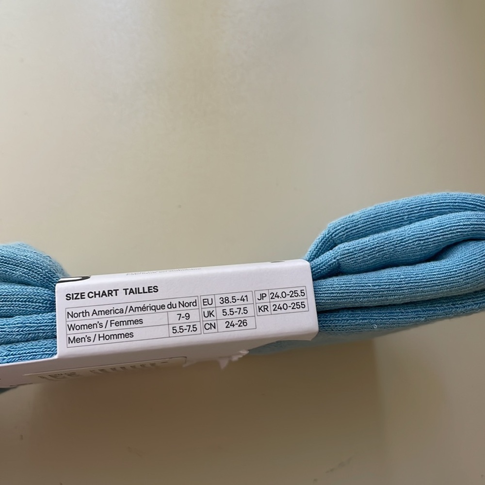 Lululemon Quarter Length Socks Light Blue - Picture 3 of 5